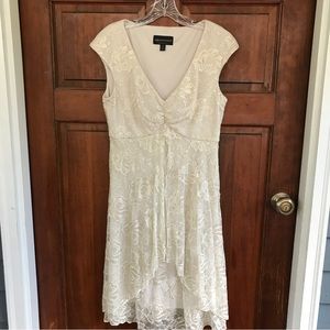 Lace cap sleeve dress